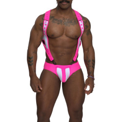 Sparta's Harness Body Slip Nettuno Rose Neon